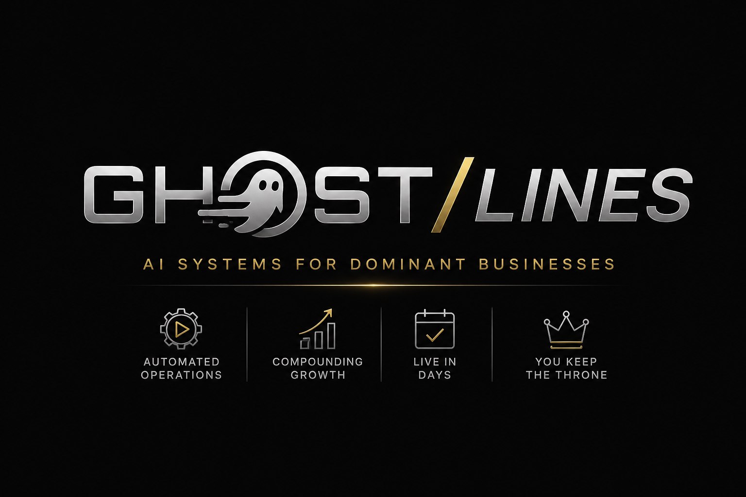 Ghostlines - AI Systems for Dominant Businesses: Automated Operations, Compounding Growth, Live in Days, You Keep the Throne