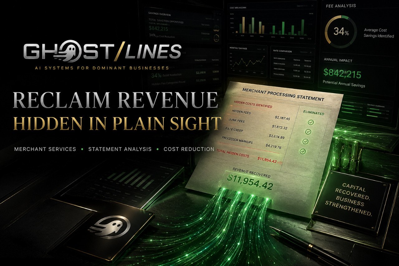 Ghostlines Merchant Services — Reclaim Revenue Hidden in Plain Sight