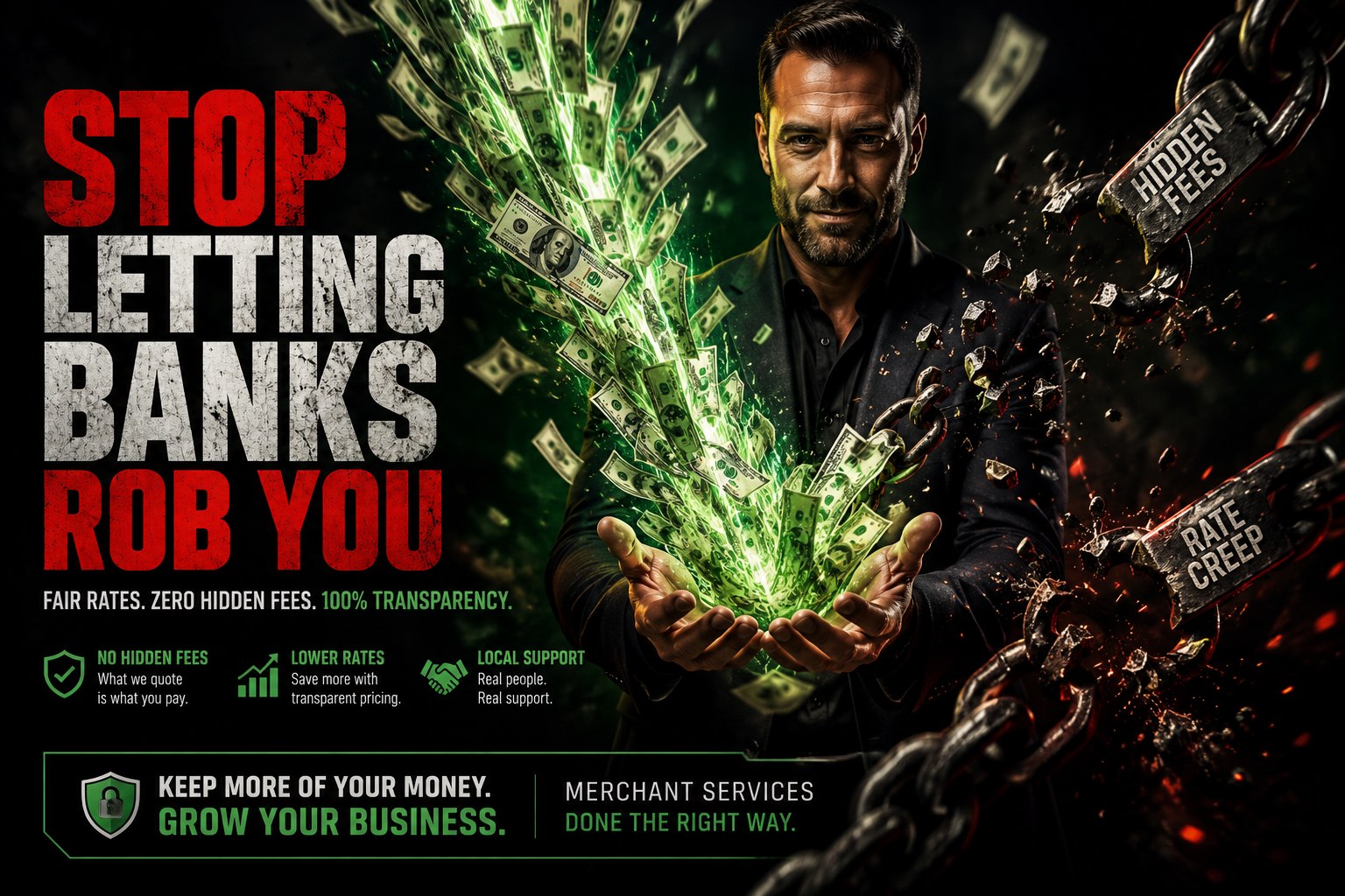 Stop Letting Banks Rob You — Fair rates. Zero hidden fees. 100% transparency.